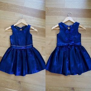 Bonnie Jean Formal Kids Girl Dress Royal Blue
